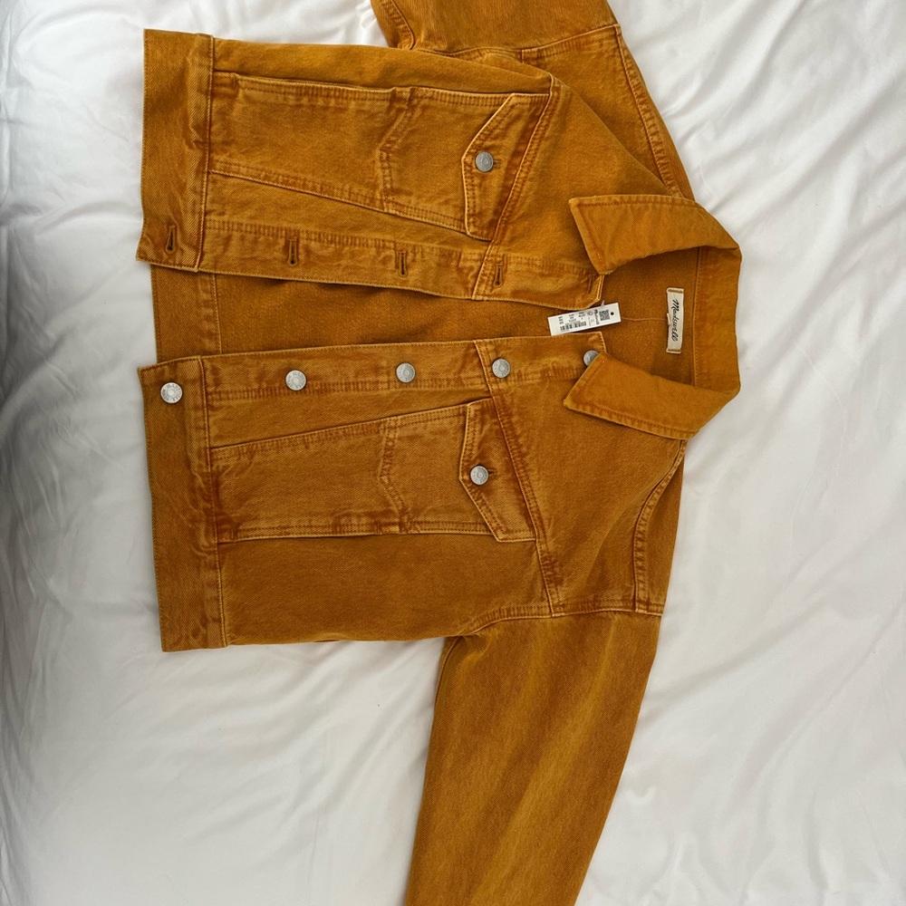 New with tags mustard yellow Jean jacket